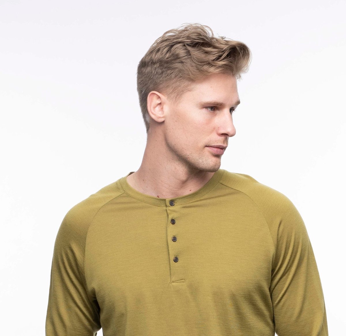 Chemise Goode Rider Goode Henley bleu bruyère col V fendu Chemise Goode Rider Goode Henley bleu bruyère col V fendu