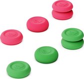 Mobigear Joystick Caps Thumb Grips voor Playstation 4 controller - Roze / Groen
