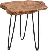 Floraya - Bijzettafel Woody 1 - Cederhout - 45x45x52 cm(LxBxH) - Maximaal draagvermogen 20KG