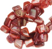 Schelp Kralen (8 x 8 mm) Red (48 Stuks)