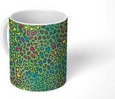 Mok - Koffiemok - Regenboog - Panterprint - Patroon - Mokken - 350 ML - Beker - Koffiemokken - Theemok