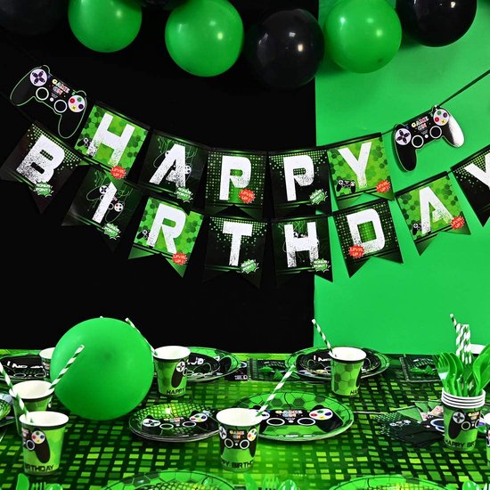 Decoration Gateau Anniversaire Video Games, 13 Pièces Jeux Vidéo