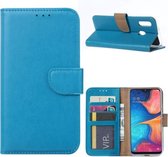 Samsung Galaxy A20E (SM-A202F) - Bookcase Turquoise - Portefeuille - Magneetsluiting