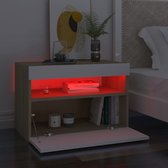 Tv-meubelen 2 st LED-verlichting 60x35x40 cm wit sonoma eiken
