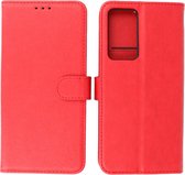 Xioami Mi 12 Pro Hoesje - Book Case Telefoonhoesje - Kaarthouder Portemonnee Hoesje - Wallet Cases - Rood
