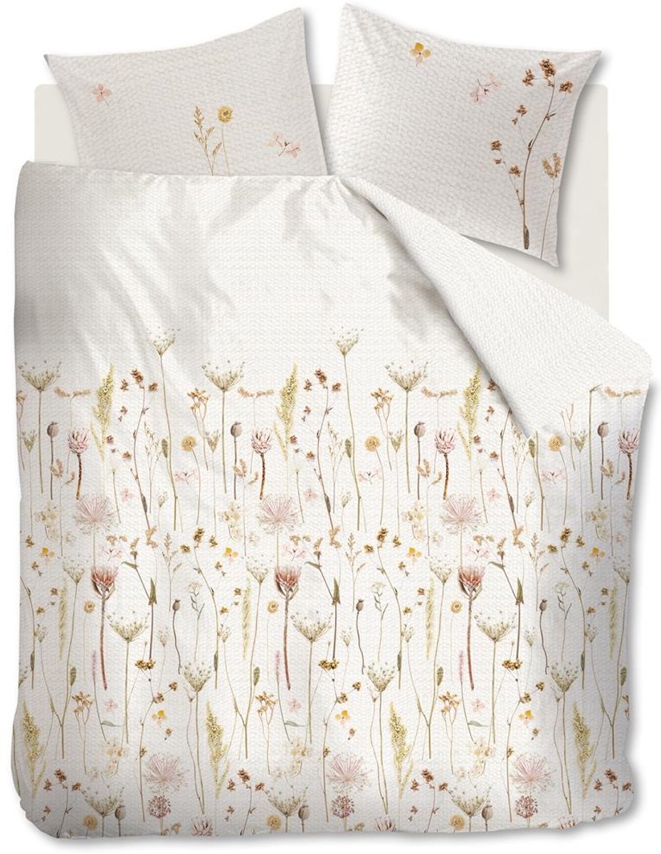 Ariadne at Home dekbedovertrek Flower Blush Natural 100% katoen 2-Persoons - 200x200/220 cm + 2 slopen 60x70 cm
