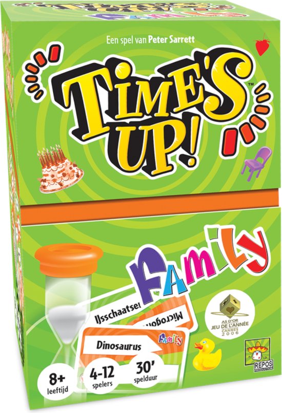 Gezelschapsspel: Time's Up! Family, uitgegeven door Repos Production