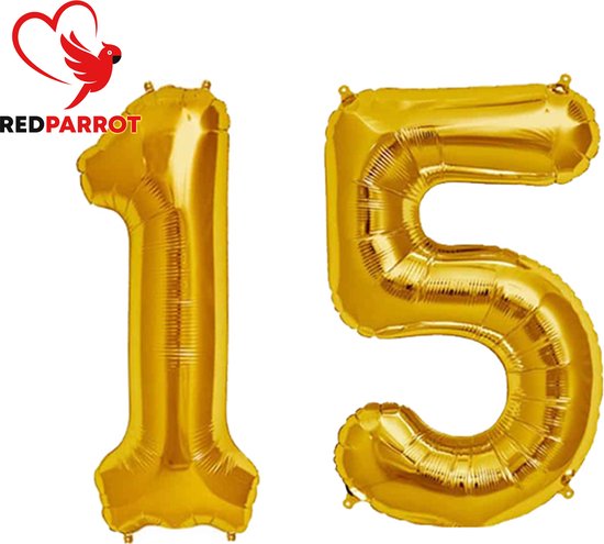 Ballonnen 15 Jaar Verjaardag - Zwart Goud Decoratie voor Jongen en
