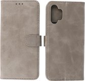 Samsung Galaxy A13 4G Hoesje - Book Case Telefoonhoesje - Kaarthouder Portemonnee Hoesje - Wallet Cases - Grijs