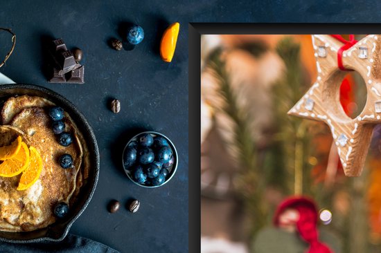 KitchenYeah® Inductie beschermer 81x52 cm - De hangende hartendecoratie op de markt van Trente tijdens kerst - Kookplaataccessoires - Afdekplaat voor kookplaat - Inductiebeschermer - Inductiemat - Inductieplaat mat