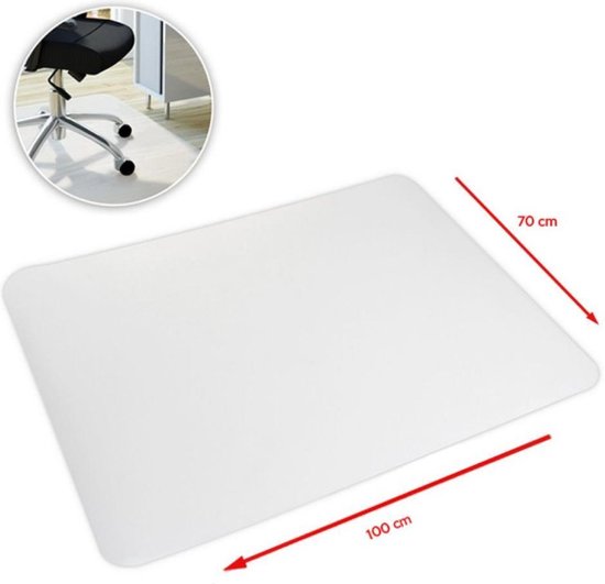 Tapis De Protection Pour Chaise De Bureau – En Vinyle Transparent Antidérapant – 1,5 Mm D'épaisseur – Protège Moquette Et Sols Durs