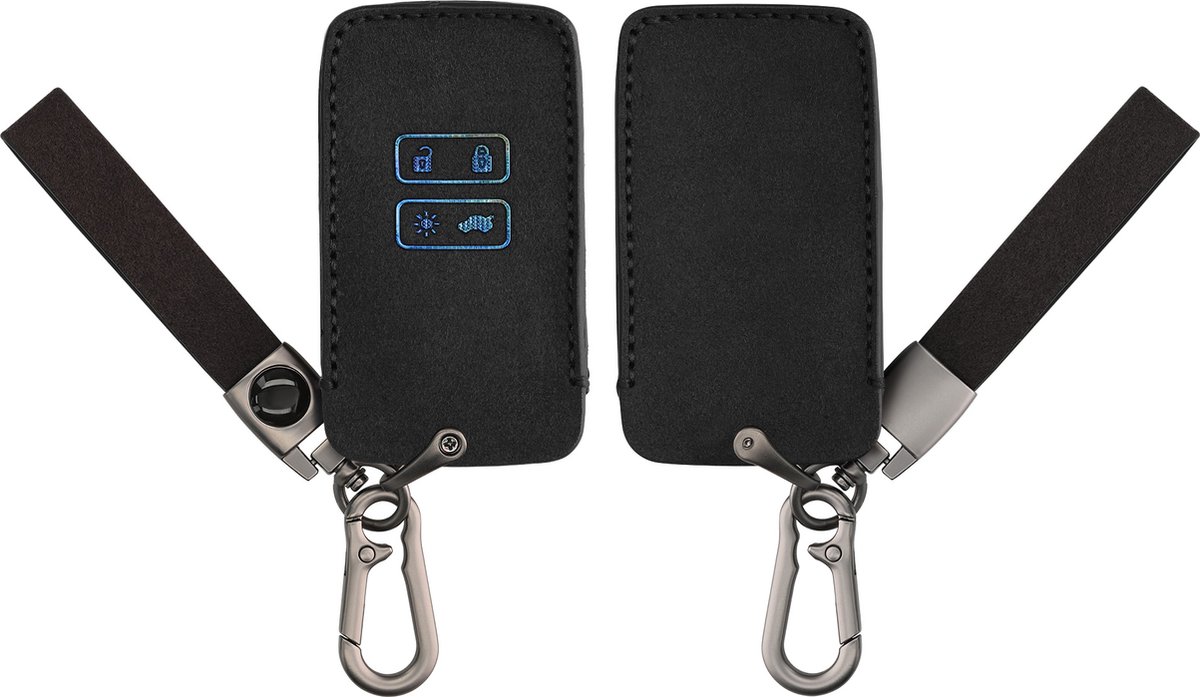 Piece Car Key Accessories Compatible With Renault Smart Key 4 Button Soft Silicone Case Holder Tip Clio Espace 5 Master Bus Talisman Megane Etc Black Black