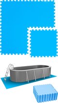 4.7 m² Poolmat - 20 EVA schuim matten 50x50 outdoor poolpad - schuimrubber ondermatten set