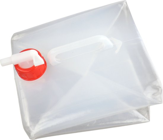 Watercontainer - Waterdispenser - Watertap - Watervat - camping accessoires - Opvouwbaar - Transparant - 10 liter van Apollo — afbeelding 3