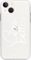 Fooncase Hoesje Geschikt voor iPhone 13 Mini - Shockproof Case - Back Cover / Soft Case - Ciao Bella!