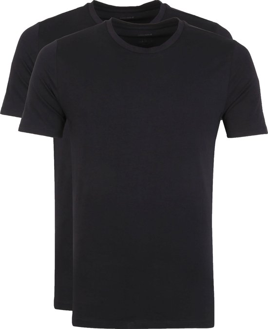 Bjorn Borg - Thomas T-Shirts 2-Pack Zwart - Heren - Maat L - Modern-fit