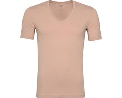 OLYMP - T-Shirt V-Hals Nude - Heren - Maat M - Body-fit