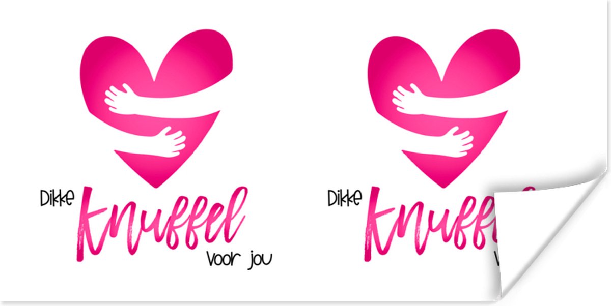 Poster Beterschap - Quote - Knuffels - 80x40 cm