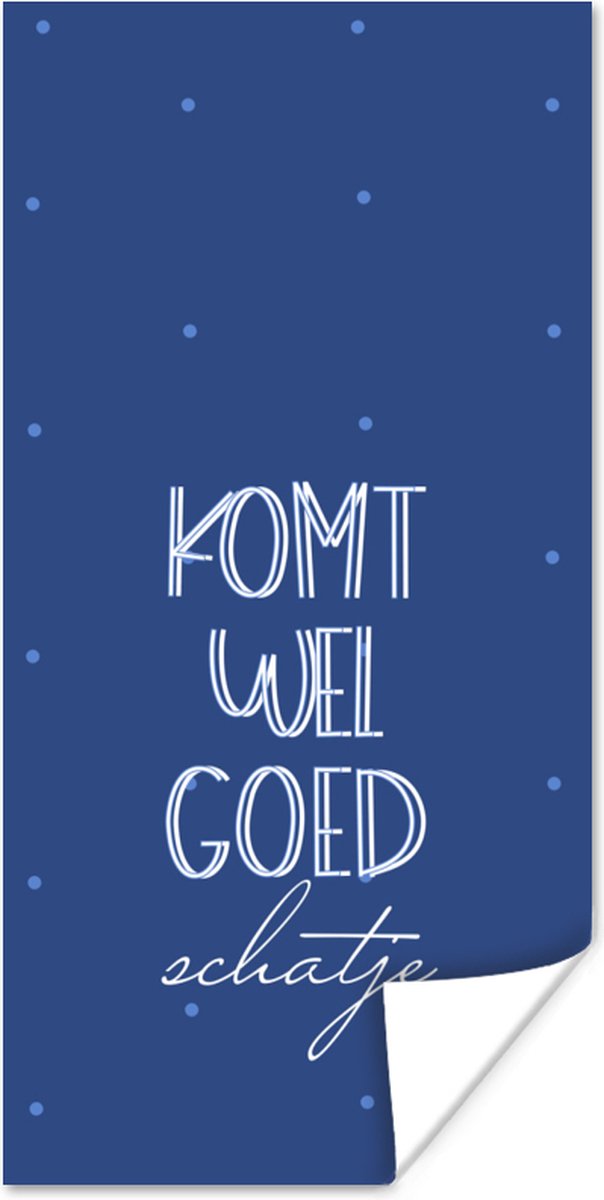 Poster Beterschap - Quotes - Stippen - 20x40 cm