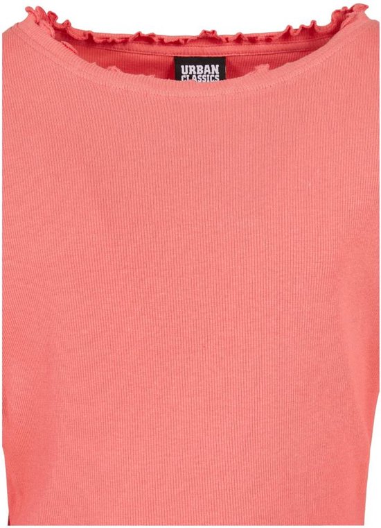 Urban Classics Kinder T-shirt à manches longues - Kids 146/152- Short Rib palepink Pink