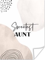 Affiche Citation - Tante - Amour - Tante - 30x40 cm