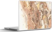 Laptop sticker - 11.6 inch - Kristallen - Geel - Graniet - 30x21cm - Laptopstickers - Laptop skin - Cover