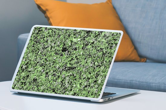 Sticker pour ordinateur portable - 17,3 pouces - Galets - Vert - Imprimé granit - 40x30cm - Autocollants pour ordinateur portable - Skin pour ordinateur portable - Housse