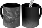 Magische Mok - Foto op Warmte Mok - Beton - Verf - Zwart - 350 ML - Uitdeelcadeautjes