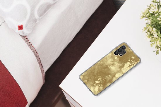 Coque Samsung Galaxy A32 5G - Or - Peinture - Abstrait - Coque de téléphone en Siliconen