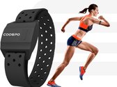 COOSPO HW706 Armband Bluetooth hartslagmeter, borstband, ANT+ hartslagmeter, waterdicht, HRM-sensor, compatibel met Garmin, Zwift, Wahoo, Rouvy, Strava, Polar Beat