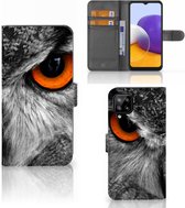 Telefoonhoesje Samsung Galaxy A22 4G | M22 Bookcase Uil