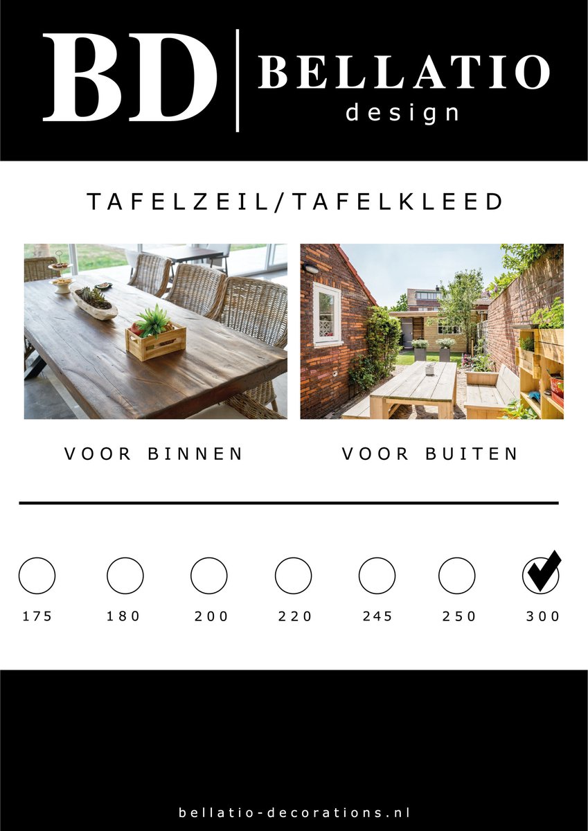 Tafelzeil boerenruit rood - PVC - 140 x 300 cm - tuintafelkleed