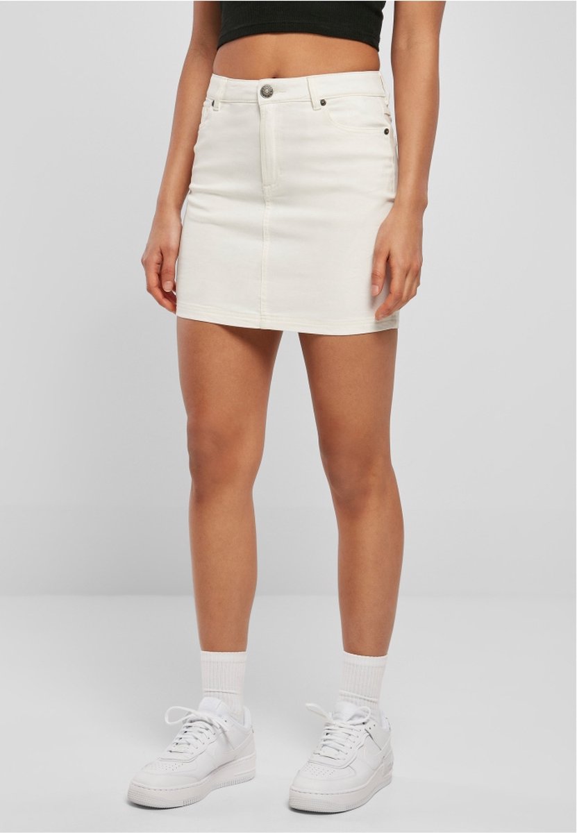 Urban Classics Organic Stretch Korte rok Taille 32 inch Wit