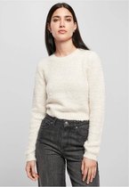Urban Classics Crop Sweater/Trui -M- Feather Creme