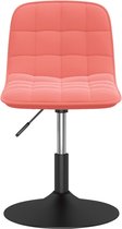 Eetkamerstoelen draaibaar 2 st fluweel roze