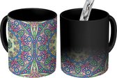 Magische Mok - Foto op Warmte Mokken - Koffiemok - Mandala - Pastel - Patronen - Zen - Magic Mok - Beker - 350 ML - Theemok