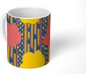 Mok - Koffiemok - Regenboog - Regen - Patronen - Mokken - 350 ML - Beker - Koffiemokken - Theemok