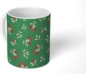 Mok - Koffiemok - Bessen - Bladeren - Patronen - Mokken - 350 ML - Beker - Koffiemokken - Theemok