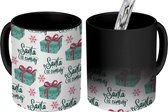 Magische Mok - Foto op Warmte Mokken - Koffiemok - Kerstcadeau - Quotes - Sneeuwvlok - Patronen - Magic Mok - Beker - 350 ML - Theemok