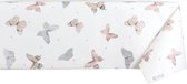 Raved Tafelzeil Dots Met Vlinders  140 cm x  230 cm - Beige - PVC - Afwasbaar