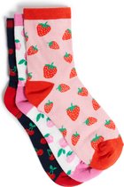 WE Fashion Meisjes sokken, 3-pack - Maat 27-30