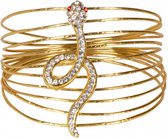 armband Snake of the Nile dames staal/zink goud one-size