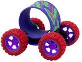 klaparmband skateboard junior 9 cm rood/paars