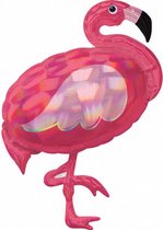 folieballon flamingo 71 x 83 cm roze