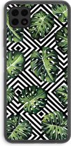 Case Company® - Samsung Galaxy A22 4G hoesje - Geometrische jungle - Soft Cover Telefoonhoesje - Bescherming aan alle Kanten en Schermrand