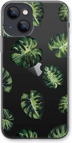 Case Company® - iPhone 13 hoesje - Tropische bladeren - Soft Cover Telefoonhoesje - Bescherming aan alle Kanten en Schermrand