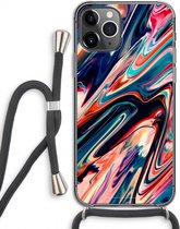 Case Company® - iPhone 11 Pro hoesje met Koord - Quantum Being - Telefoonhoesje met Zwart Koord - Extra Bescherming aan alle Kanten en Over de Schermrand