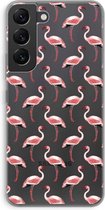 Case Company® - Samsung Galaxy S22 hoesje - Flamingo - Soft Cover Telefoonhoesje - Bescherming aan alle Kanten en Schermrand