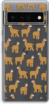 Case Company® - Google Pixel 6 Pro hoesje - Alpacas - Soft Cover Telefoonhoesje - Bescherming aan alle Kanten en Schermrand