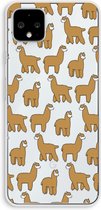 Case Company® - Google Pixel 4 XL hoesje - Alpacas - Soft Cover Telefoonhoesje - Bescherming aan alle Kanten en Schermrand